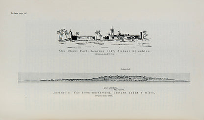 The 1955 edition of the Persian Gulf Pilot, with the 1959 supplement, a scarce pilot guide of the Persian gulf describing Bahrain, Kuwait, Qatar, Dubai, and Abu Dhabi, and numerous other villages and towns along the Arabian coast. 