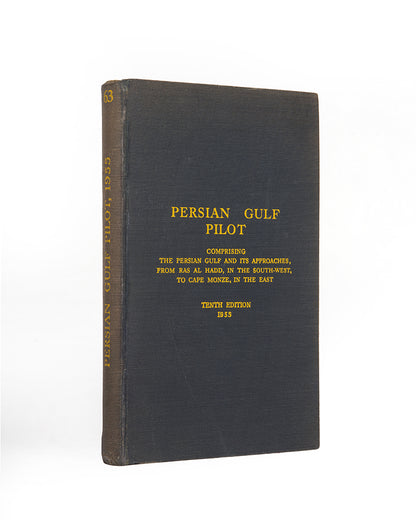 The 1955 edition of the Persian Gulf Pilot, with the 1959 supplement, a scarce pilot guide of the Persian gulf describing Bahrain, Kuwait, Qatar, Dubai, and Abu Dhabi, and numerous other villages and towns along the Arabian coast. 