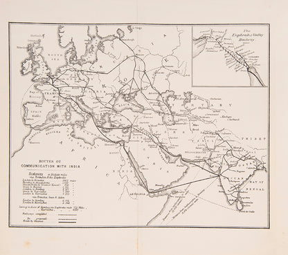 Andrews, an East Indian Railway official, had propoped a railway along Euphrates, linking Europe with the Arabian Gulf at Basra, as a direct route between Britain and India