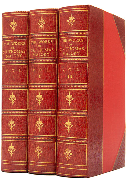 Beautifully bound set of the standard edition of Malory's works.