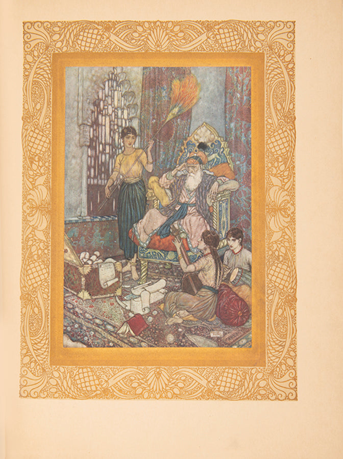 A beautifully bound copy of the first edition of Dulac's superbly illustrated Rubaiyat.