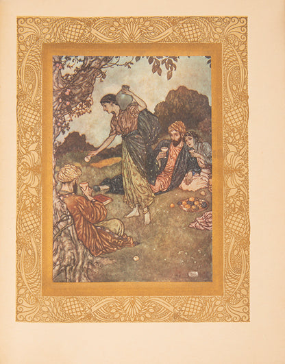 A beautifully bound copy of the first edition of Dulac's superbly illustrated Rubaiyat.
