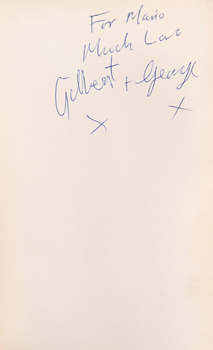 A presentation copy of Gilbert and George's Dark Shadow.