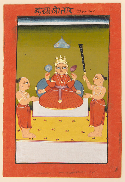 Illustration from a series of Hindu Deities,