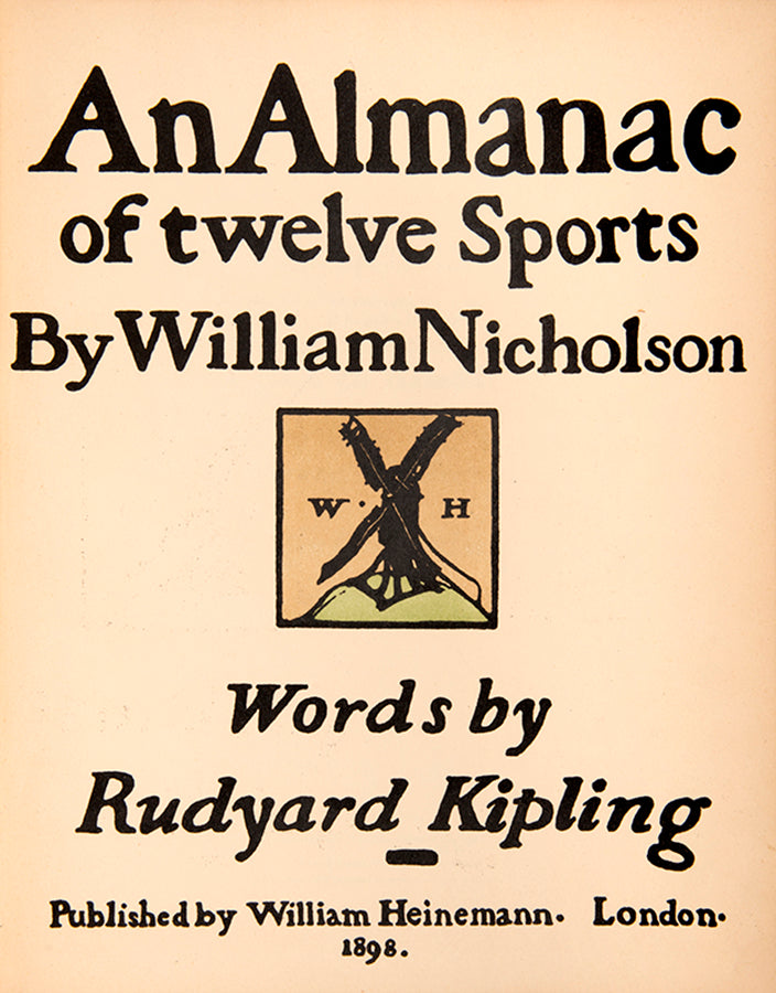 An unusually wonderful example of this book, with accompanying verses by Rudyard Kipling, in variant vellum binding; 12 full-page colour lithographs