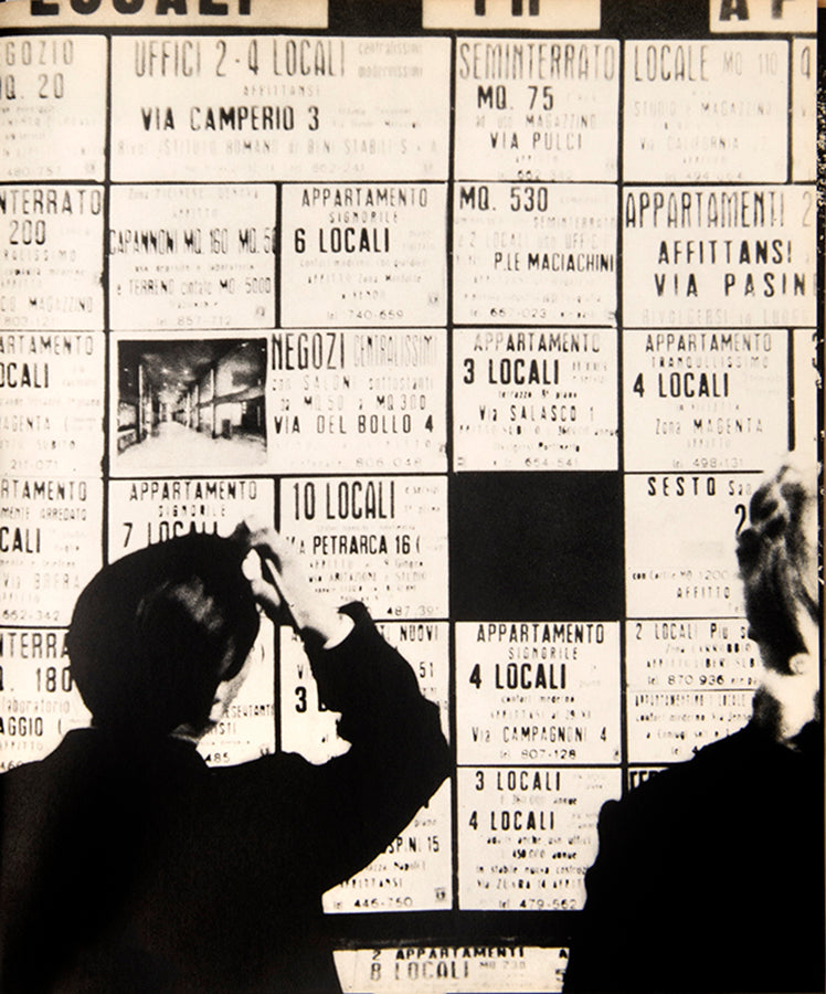 Mario Carrieri was a leading photojournalist and cinematographer associated with the Italian neo-realists. Milano, Italia was influenced by William Klein's Life is Good For You In New York.