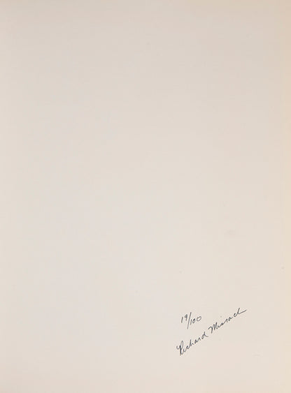 These photographs are taken with a strobe flash in the desert at night, revealing cacti and details of the desert floor. For Richard Misrach, an important conceptual component of this book is the lack of a title, with the publisher's information appearing on the spine and nowhere else.