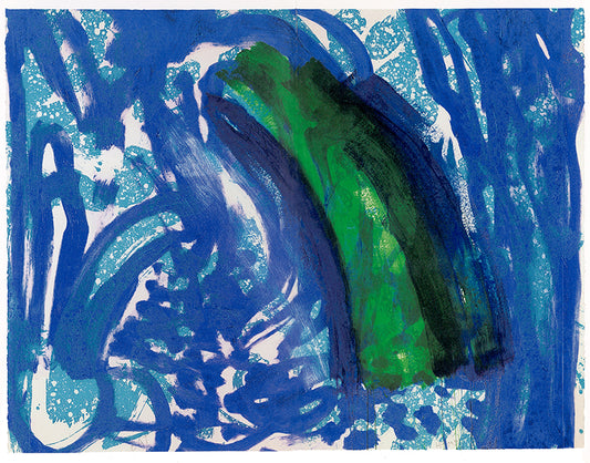 Howard Hodgkin, Into the Woods, Spring, 2001, 2002, etching, aquatint, carborundum, acrylic, signed, from the edition of 19