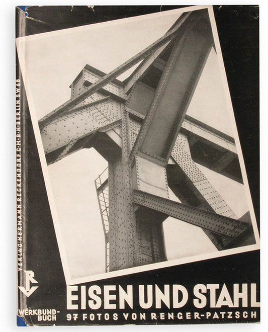An inscribed copy of Eisen und Stahl, an important work in the history of modern photography. It exemplifies Renger-Patzsch's New Objectivity approach and attempts to redefine how industry and technology could be photographed.