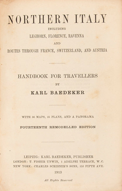 Last pre-World War I edition before the acquistion of South Tyrol.