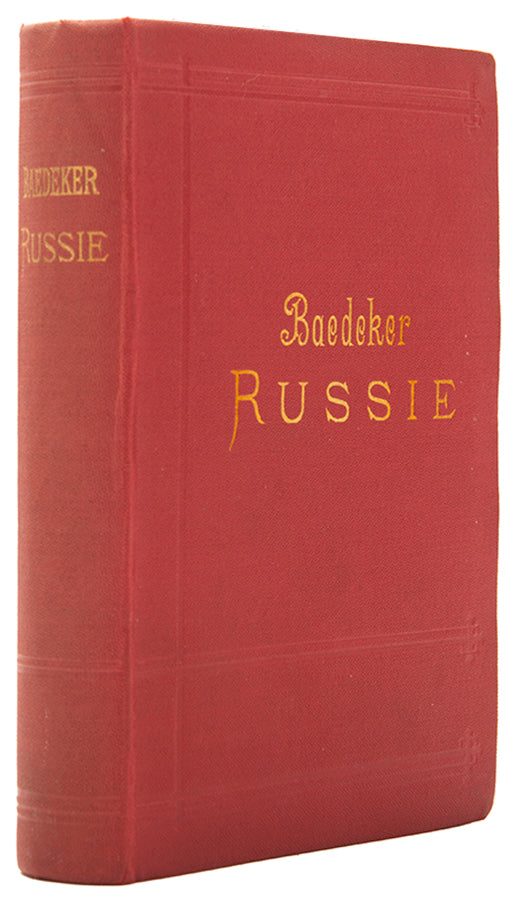 Second edition of three in French of Baedeker's guidebook to Russia.