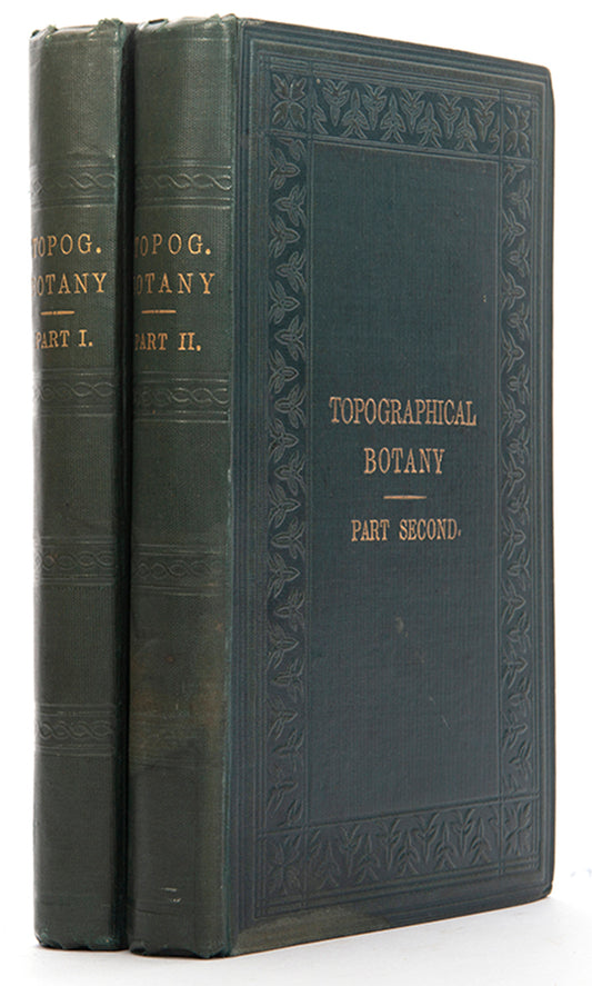 First edition, inscribed presentation copy, of Topographical Botany by Hetwett Cottrell Watson, whose work on the distribution of plants inspired Charles Darwin.