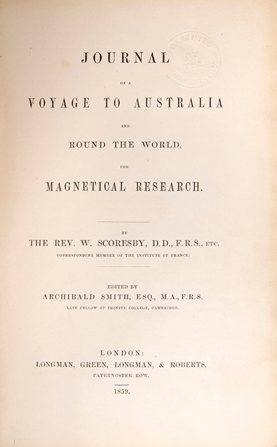 William Scoresby junior, the great Arctic explorer, was actively engaged on scientific research into magnetism and published several papers on the subject