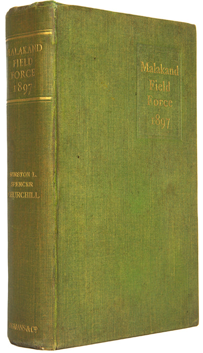 First edition, first issue of Churchill's first published work The Malakand Field Force.