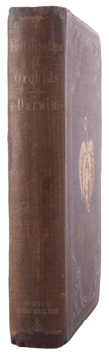 First edition, first issue, of Fertilisation of Orchids, an important contribution to Darwin's theory of evolution by natural selection, published in 1862.