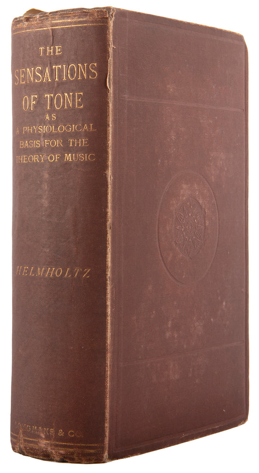 First English language edition of Hermann Helmholtz's important work on the physics of sound, Sensations of Tone (1875), with the bookplate of Oliver Sacks.<br />