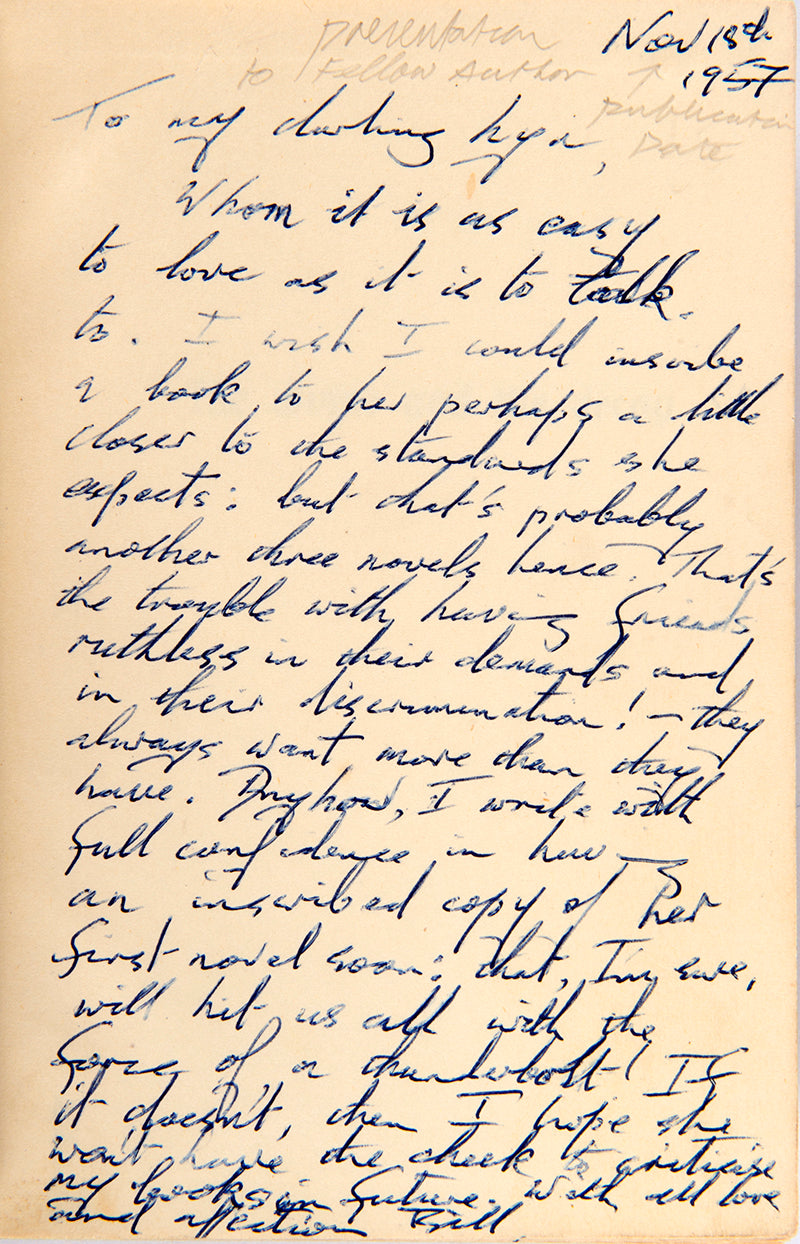 First edition of The Divine and the Decay by Bill Hopkins, inscribed by the author on the date of publication.