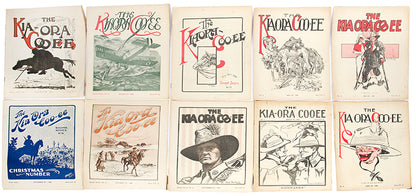 A rare complete run of the <em>Kia-Ora Coo-ee</em>, the monthly magazine of the ANZAC forces during the First World War, with 15 issues of the supplemental new bulletin.