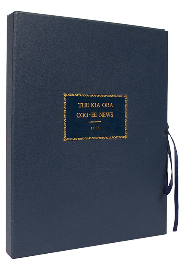 A rare complete run of the Kia-Ora Coo-ee, the monthly magazine of the ANZAC forces during the First World War, with 15 issues of the supplemental new bulletin.