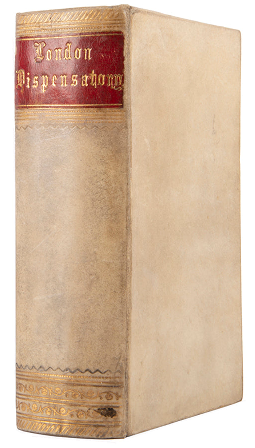 The sixth edition of William Salmon's popular English translation of this important medical text, the Pharmacopoeia Londinensis.