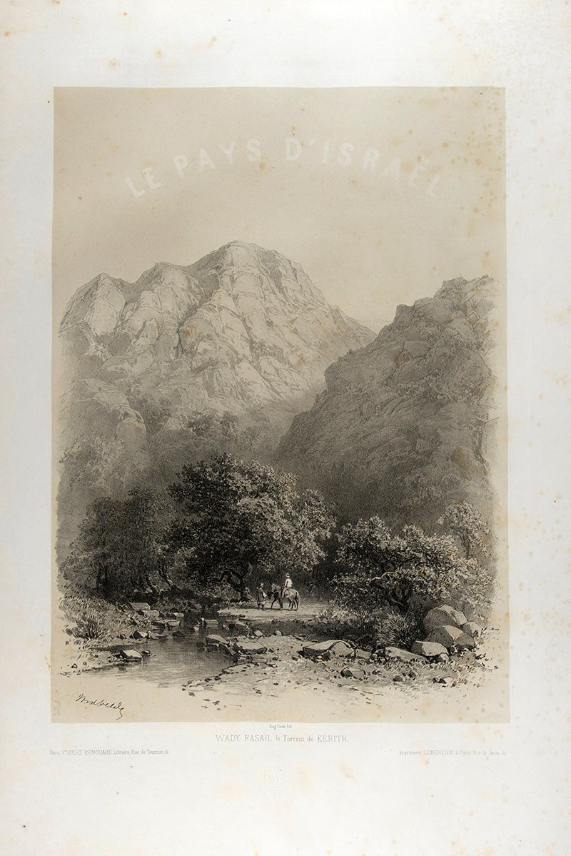 First edition of Van de Velde's Le Pays d'Israel, one of the best illustrated works on the Holy Land and Lebanon with 100 lithographs.