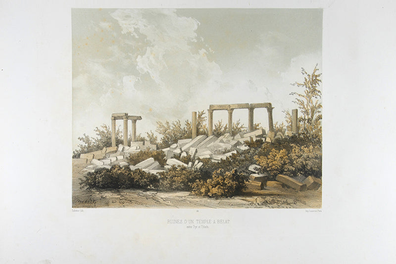 First edition of Van de Velde's Le Pays d'Israel, one of the best illustrated works on the Holy Land and Lebanon with 100 lithographs.