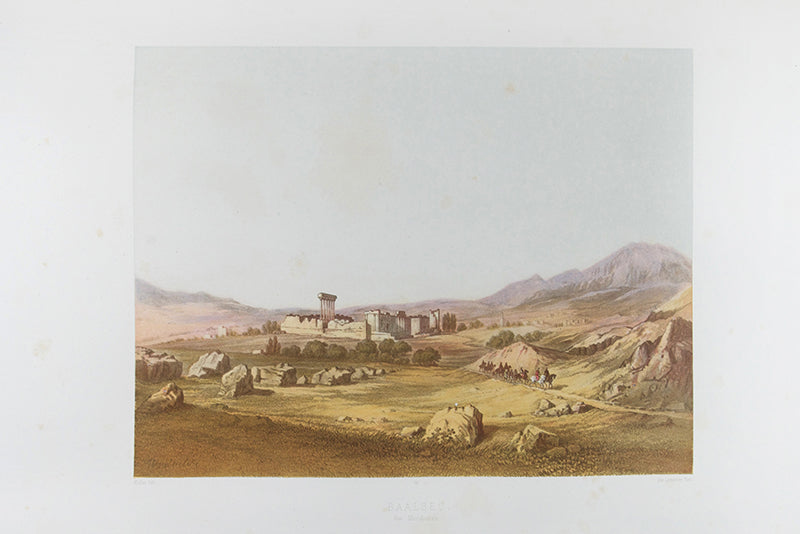 First edition of Van de Velde's Le Pays d'Israel, one of the best illustrated works on the Holy Land and Lebanon with 100 lithographs.