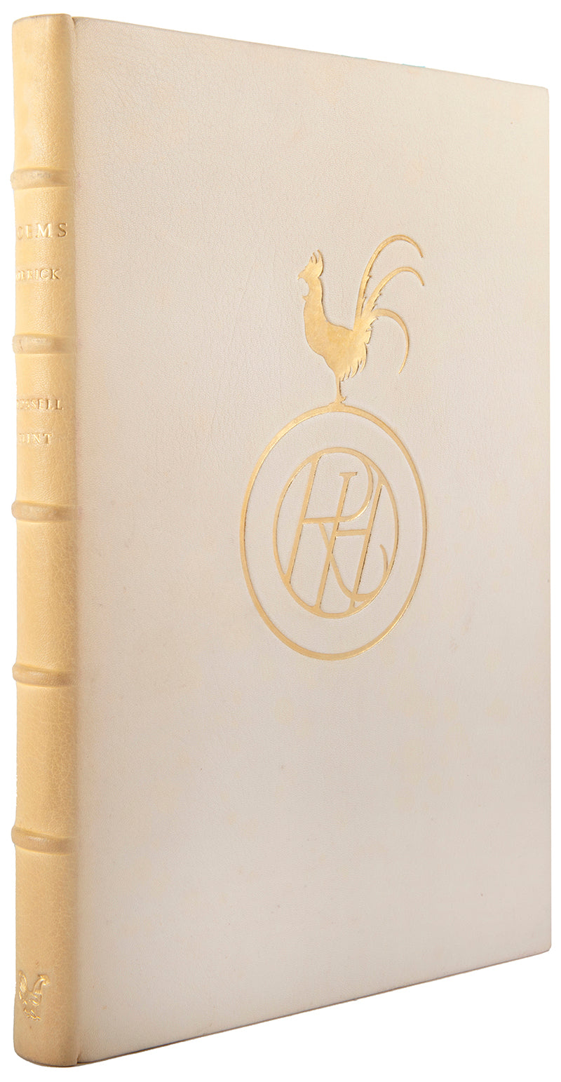 A beautifully produced edition of Herrick's poetry, illustrated by Sir William Russell Flint, in the special deluxe binding with extra plates.