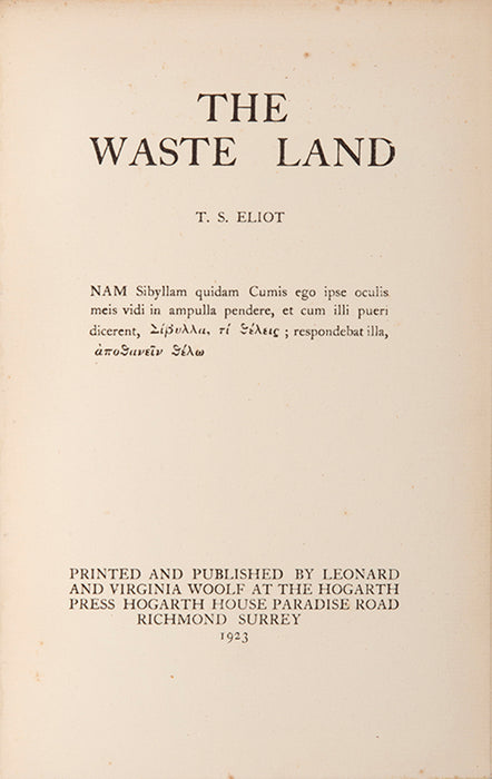 The Waste Land.