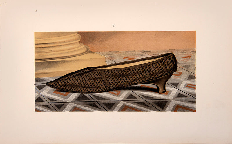 Lady Mary Mordaunt's black silk shoe.