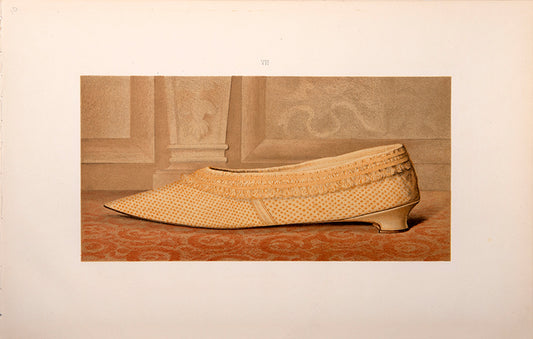 Lady Mary Mordaunt's yellow silk shoe.