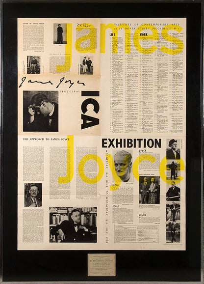 James Joyce 1882–1941. Wednesday, 14th June, to Wednesday, 12th July, 1950. Institute of Contemporary Arts 17-18 Dover Street Piccadilly W.1.