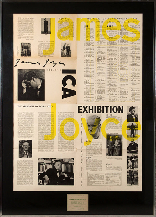 James Joyce 1882–1941. Wednesday, 14th June, to Wednesday, 12th July, 1950. Institute of Contemporary Arts 17-18 Dover Street Piccadilly W.1.
