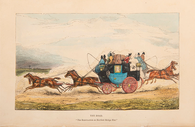 First edition in book form of The Cahce, The Turf and The Road by Nimrod, illustrated by Henry Alken.