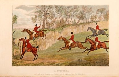 First edition in book form of The Cahce, The Turf and The Road by Nimrod, illustrated by Henry Alken.