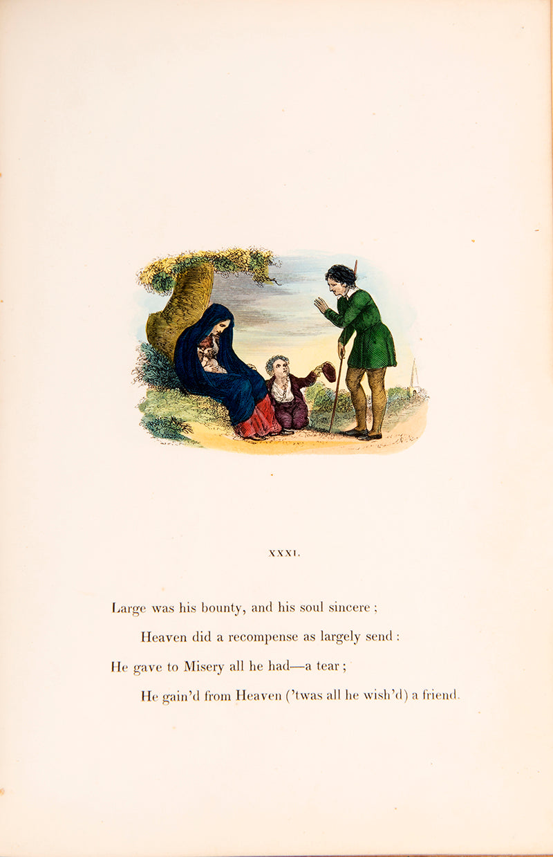An attractive edition of Gray's Elegy, illustrated with hand-coloured wood engravings by R.S. Gilbert.