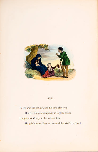 An attractive edition of Gray's Elegy, illustrated with hand-coloured wood engravings by R.S. Gilbert.