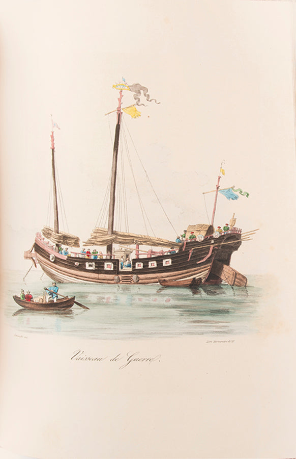 A superbly bound dopy of La Chine by Malpiere, a work which is seldom found complete.