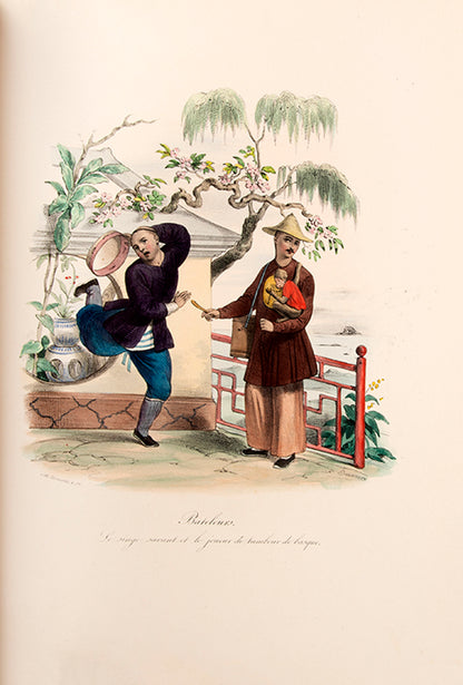 A superbly bound dopy of La Chine by Malpiere, a work which is seldom found complete.
