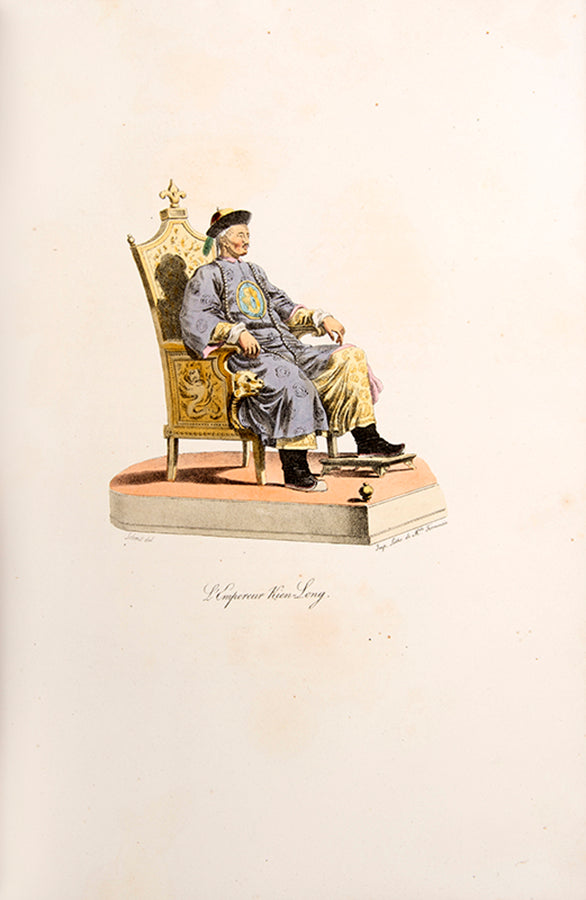 A superbly bound dopy of La Chine by Malpiere, a work which is seldom found complete.