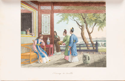 A superbly bound dopy of La Chine by Malpiere, a work which is seldom found complete.