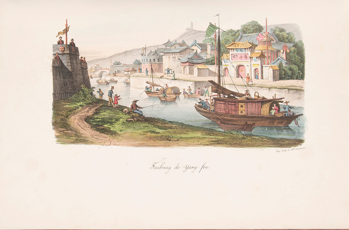 A superbly bound dopy of La Chine by Malpiere, a work which is seldom found complete.