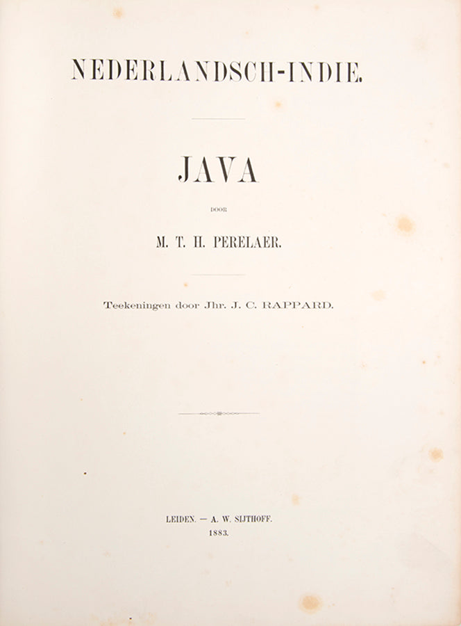 Rare complete set consisting of Batavia, Java, Buitenzorg, and De Buitenbezittingen (outer possessions).