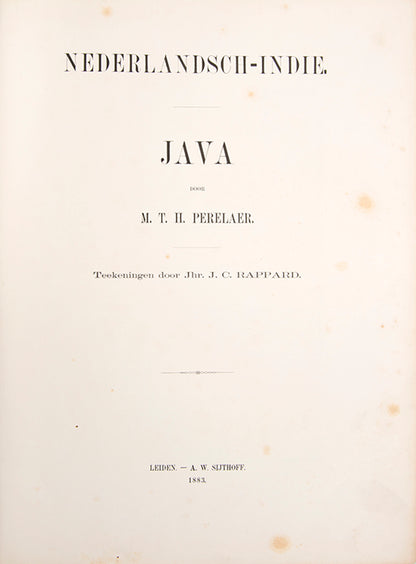 Rare complete set consisting of Batavia, Java, Buitenzorg, and De Buitenbezittingen (outer possessions).