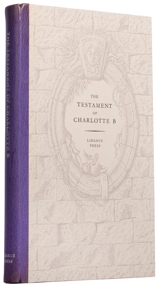 First edition of The Testament of Charlotte B edited by Marius Kociejowski, inscribed by the editor to Hilary Gerrard.