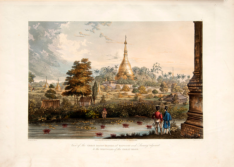 Moore's views of Rangoon constitute the finest depiction of events during the first Burmese War. 