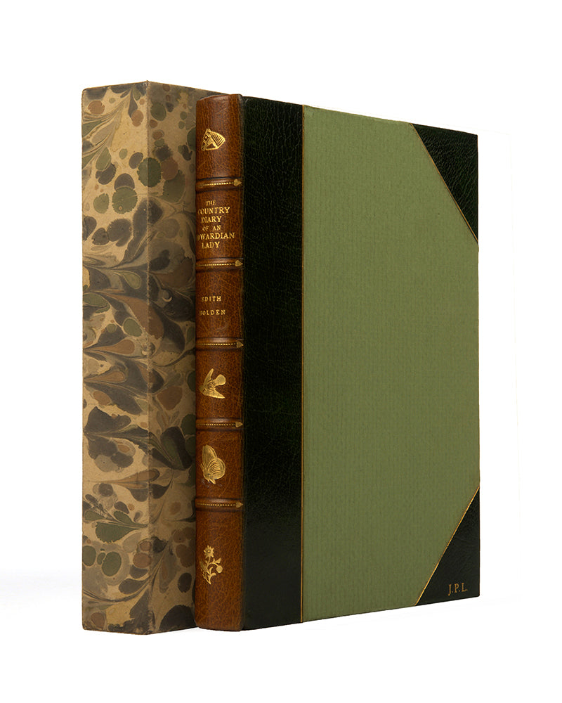 A handsome copy of The Country Life of an Edwardian Lady, in a half-green morocco binding.