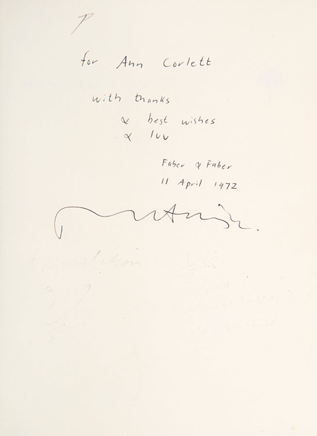 First edition of The Loiners by Tony Harrison, inscribed by the author.
