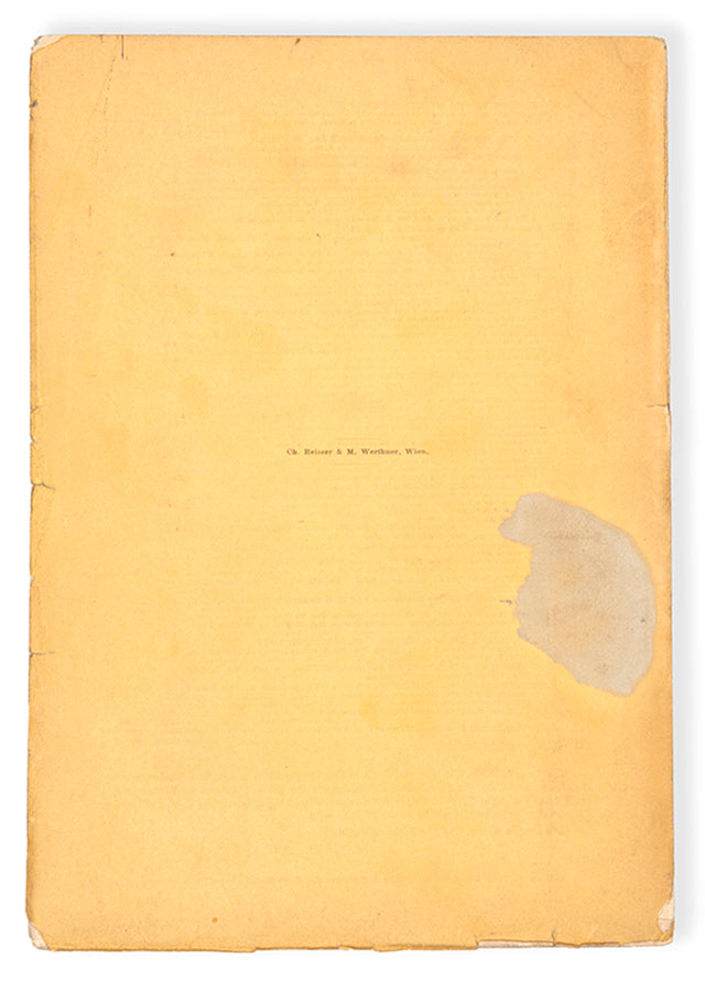 The rare first edition of Sigmund Fredu's important work on cerebral palsy, Die Infantile Cerebrallahmung, inscribed to his close colleague Rudolph Reitler.