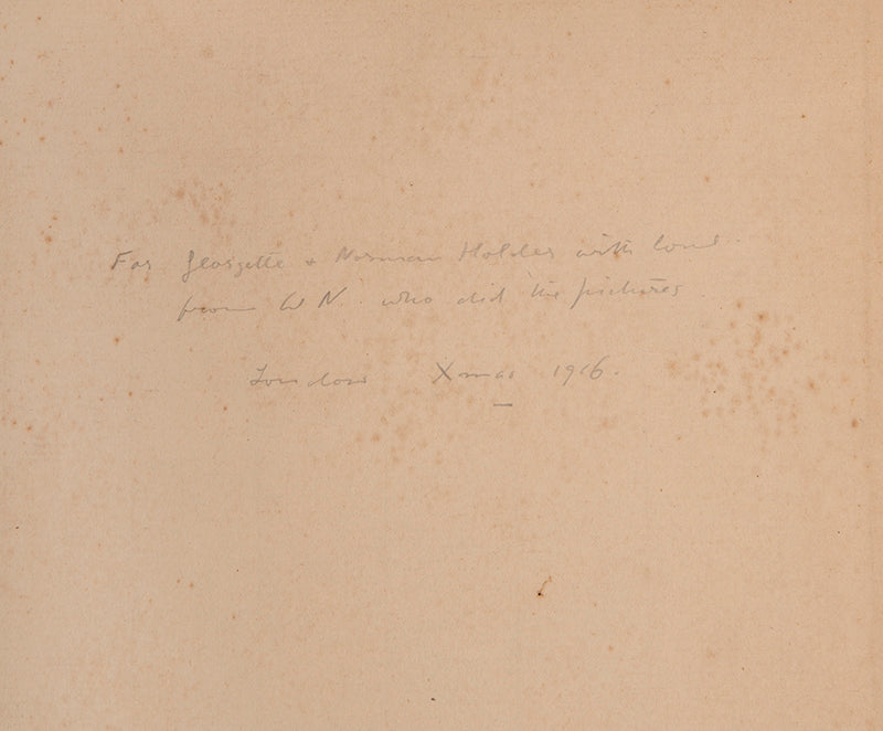 First edition of London Types by W.E. Henley, inscribed by the illustrator William Nicholson.